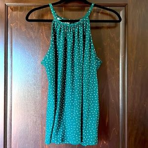 Papermoon Green Polkadot Tank Top